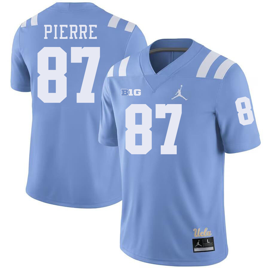 Men #87 Bryce Pierre UCLA Bruins College Football Jerseys Stitched-Power Blue